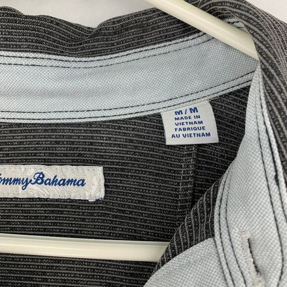 Tommy Bahama Short Sleeve Gray Polo Size M - Picture 15 of 16